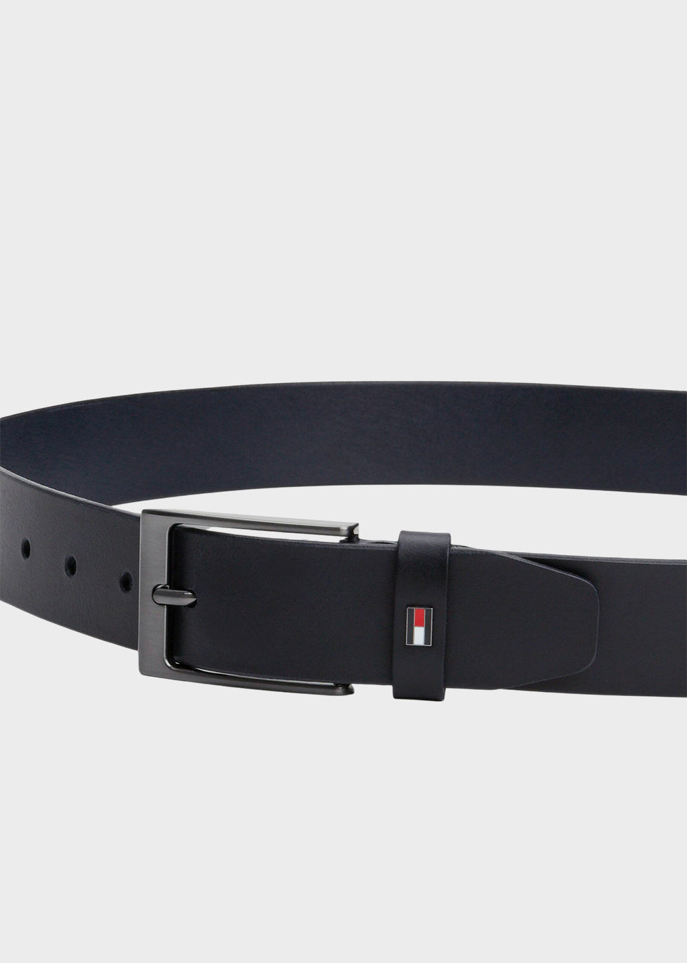 Cintura con fibbia rettangolare accorciabile, in pelle (3,5 cm)