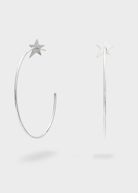 STAR HOOP EARRINGS