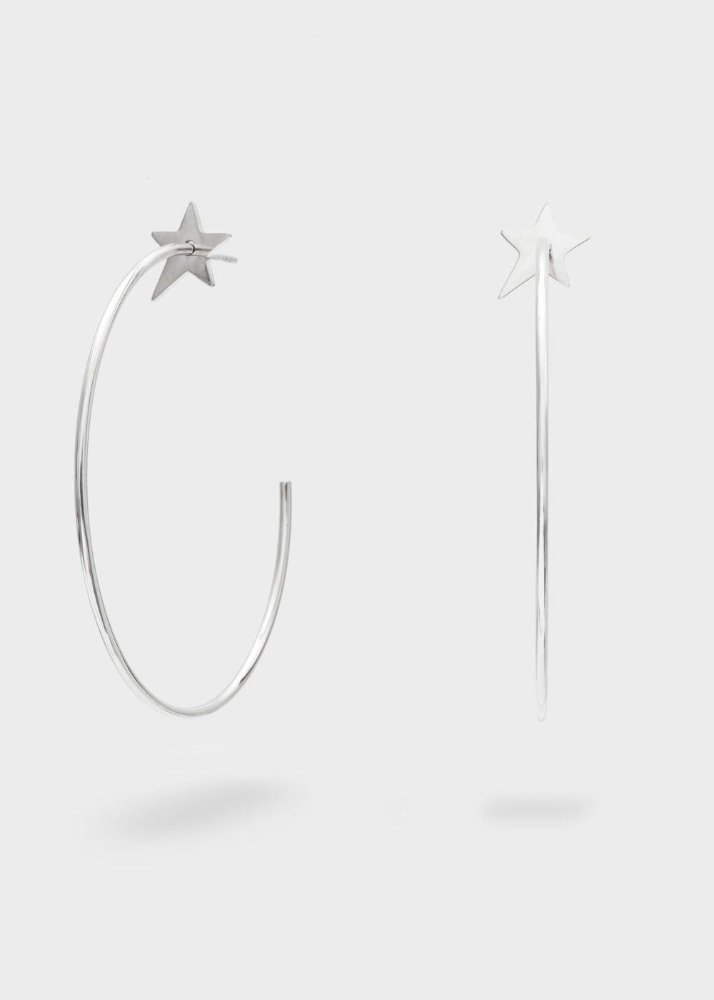 STAR HOOP EARRINGS