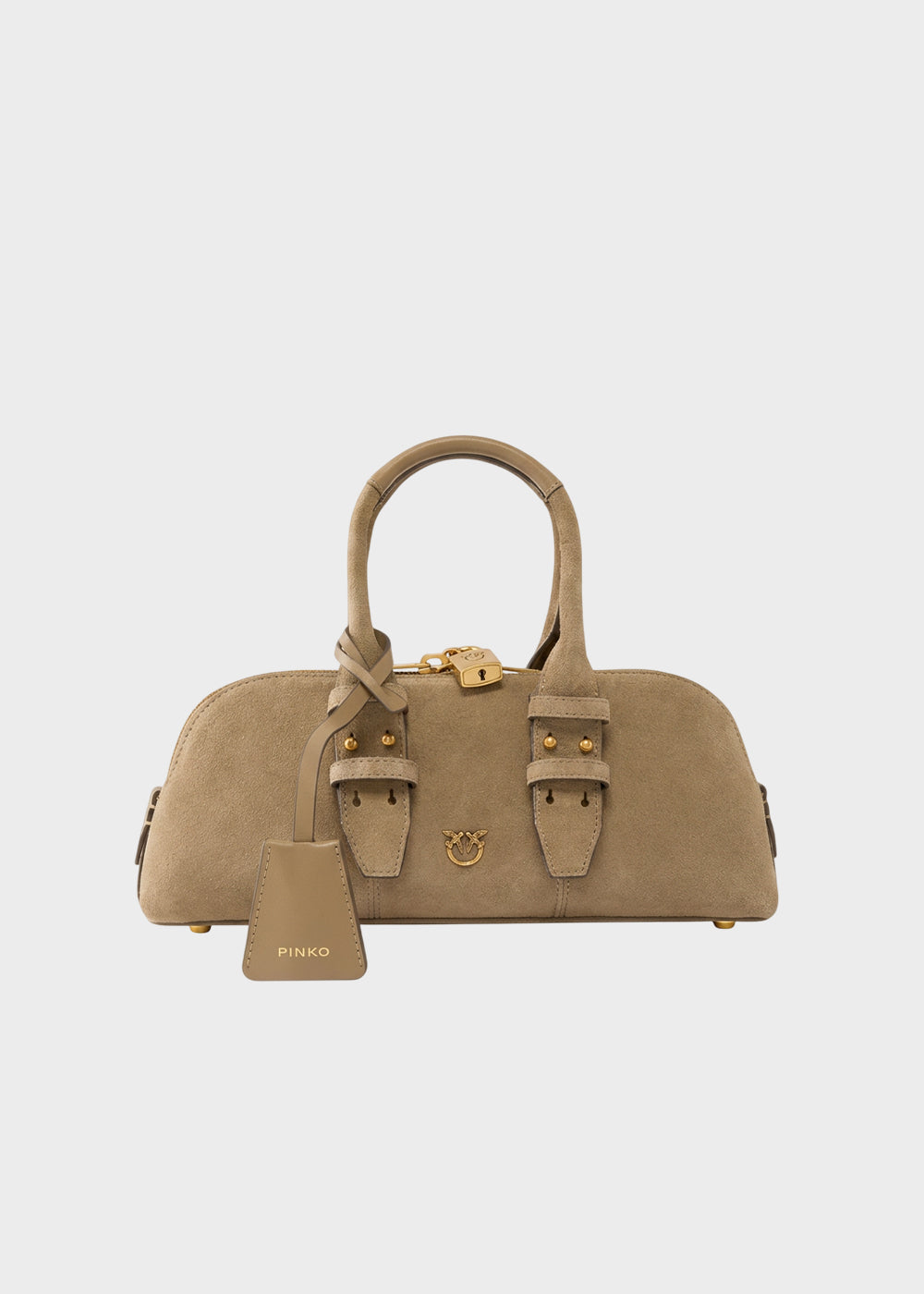 Borsa a mano Escape Bag piccola con tracolla, in pelle scamosciata