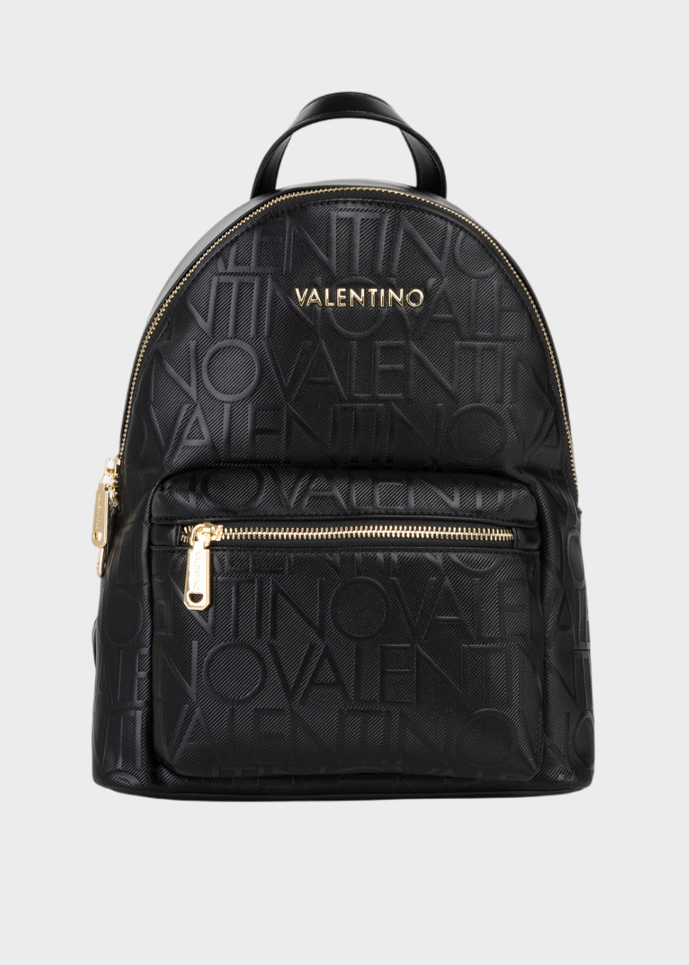 Zaino Ginevra Re con tasca frontale e logo all over