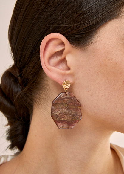 GEO RESIN EARRINGS