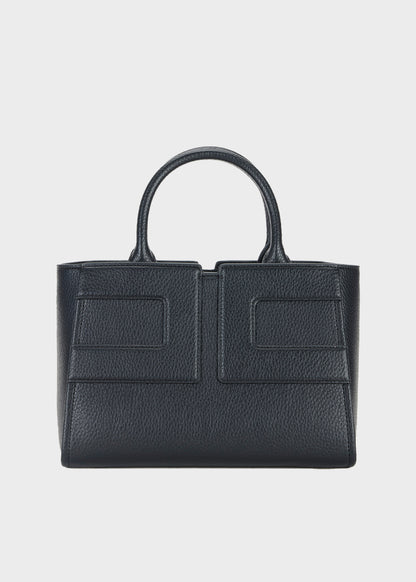 Medium handbag with shoulder strap and logo