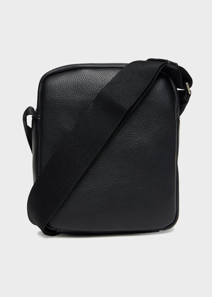 Micro hammered reporter bag with zip