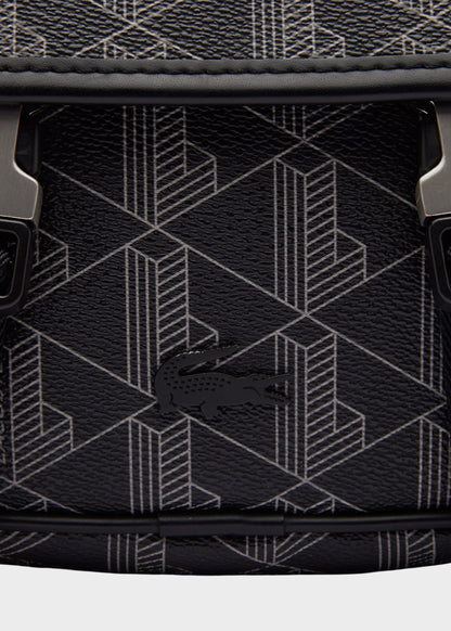 Borsa a tracolla The Blend con patta e doppio gancio monogram