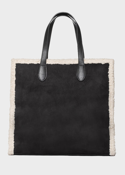 Buby Suede L Soft Handbag with Shoulder Strap