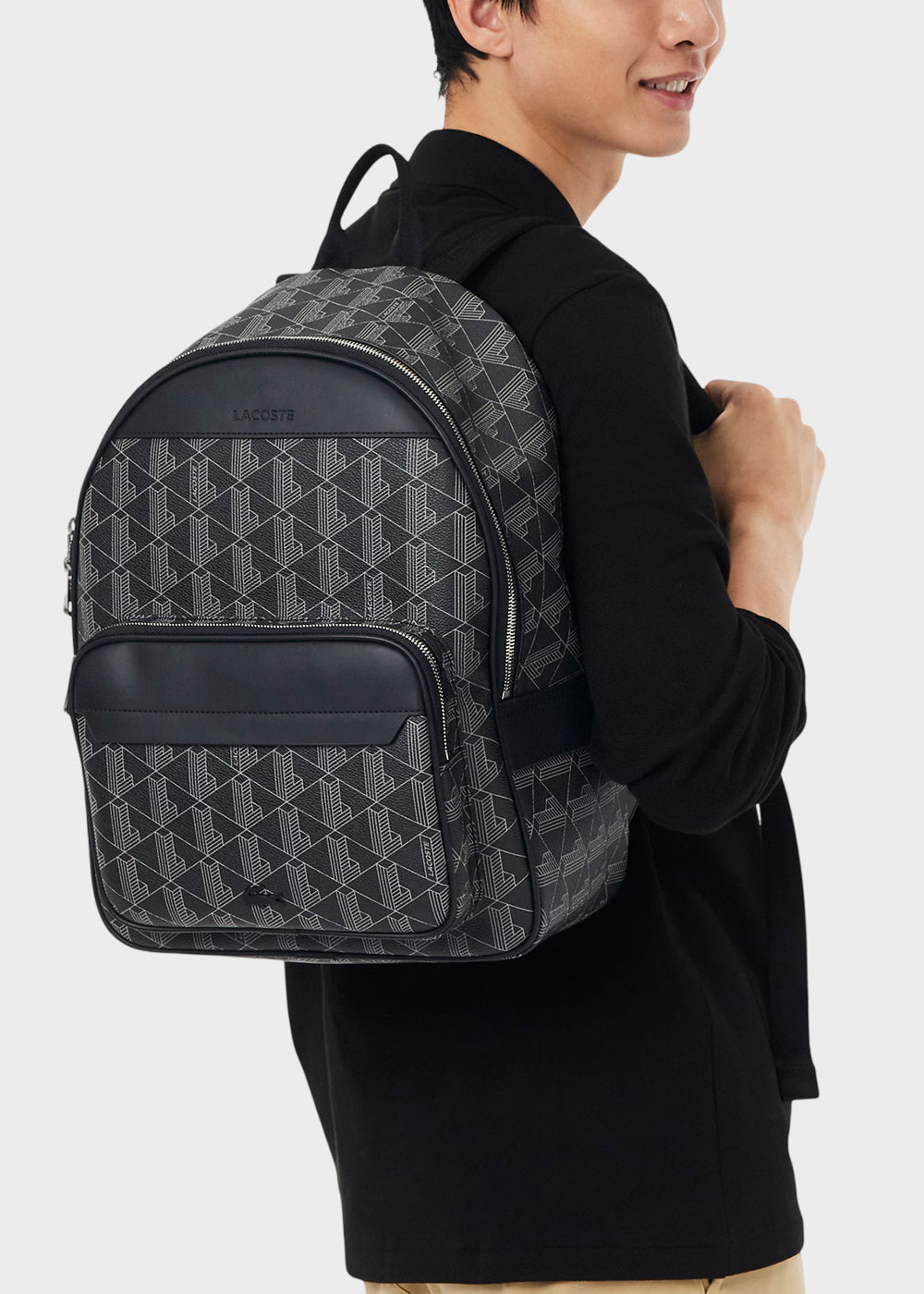 Zaino The Blend con tasca frontale monogram-2