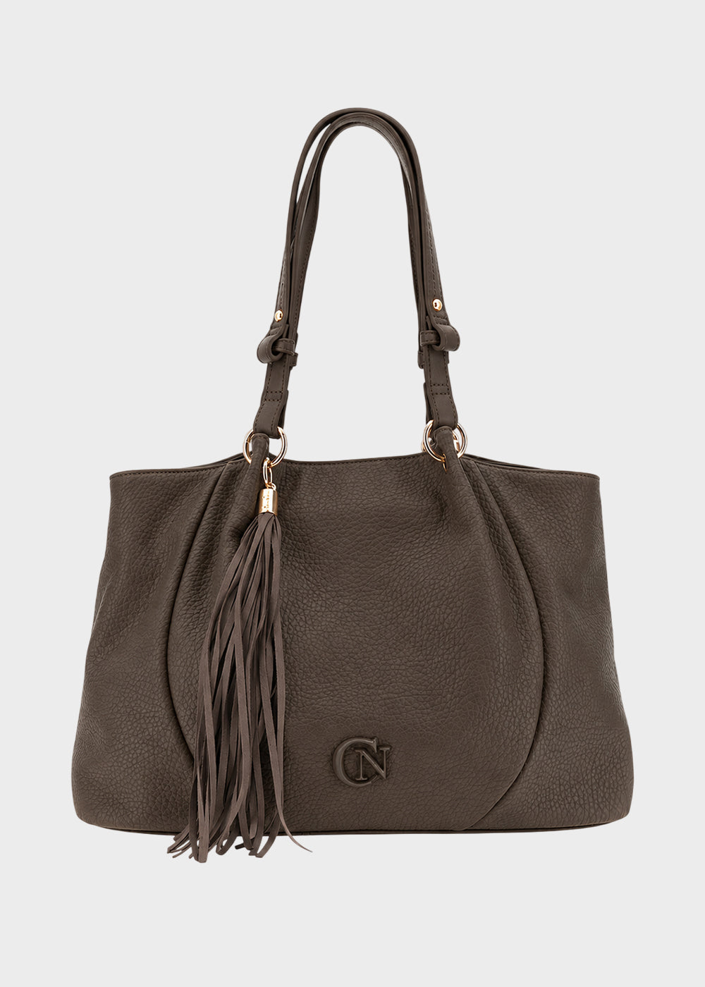 Borsa da spalla morbida con pieghe