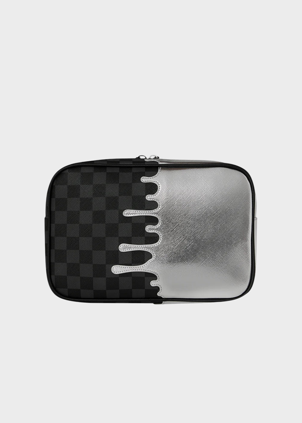 Pochette grande Side Drip Check con manico da polso
