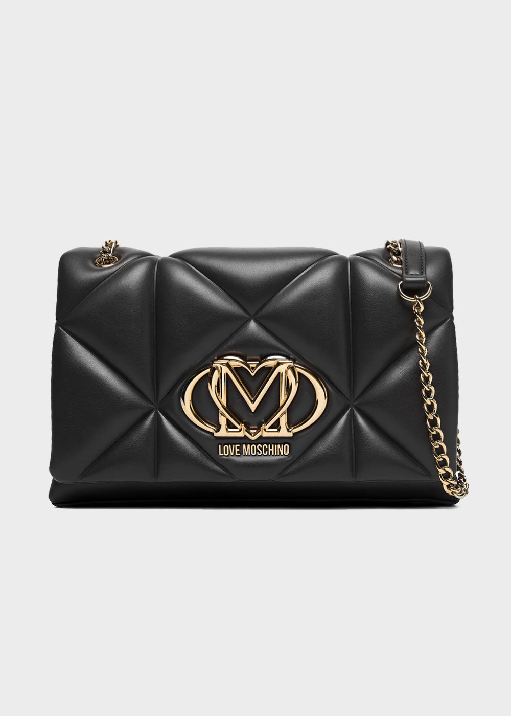 Borsa da spalla con logo frontale