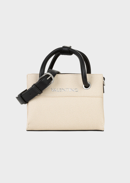 Borsetta a mano Alexia piccola con tracolla in pelle sintetica ad effetto tessuto