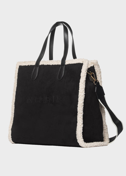 Buby Suede L Soft Handbag with Shoulder Strap