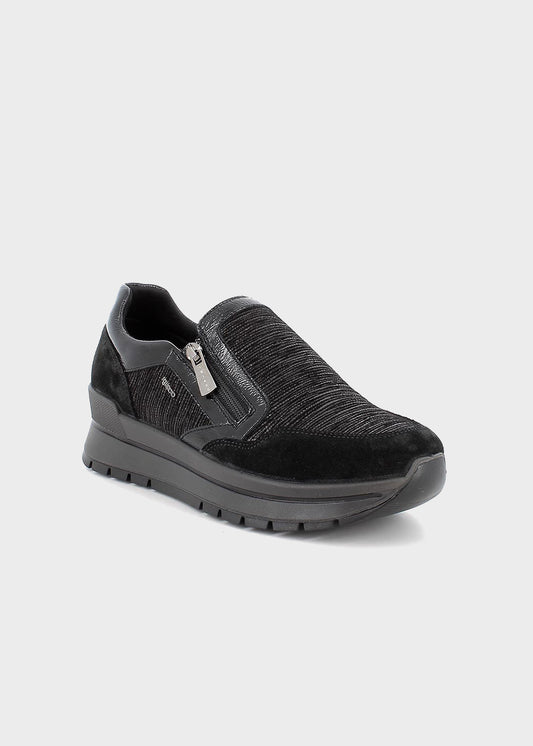 Scarpe Slip on con zip