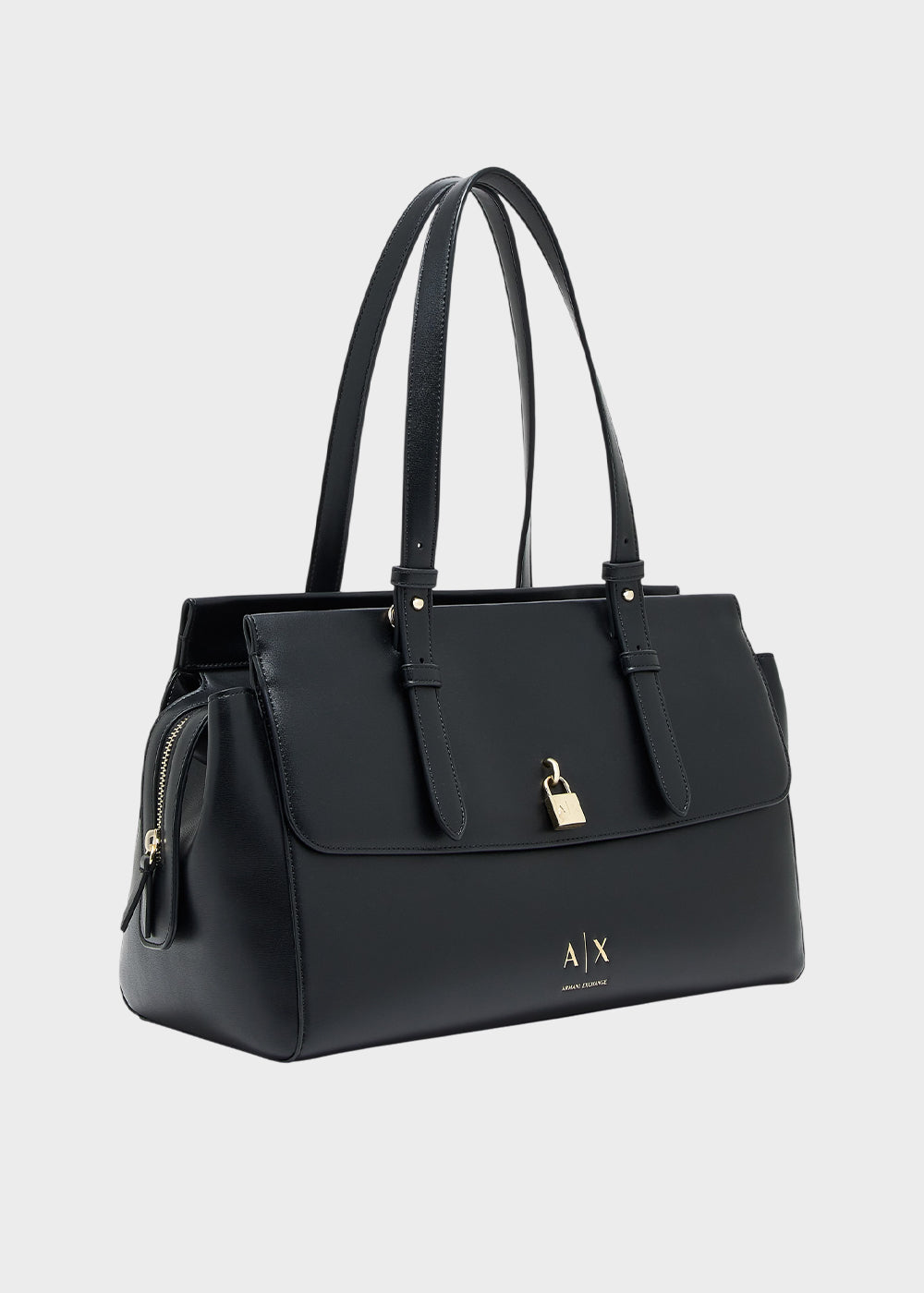 Borsa shopping Taylor Tote L con lucchetto decorativo e tracolla-4
