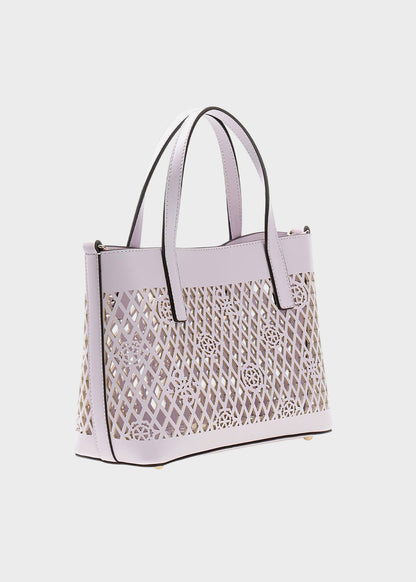 Borsa a mano forata con tracolla Letty Mini con pochette interna