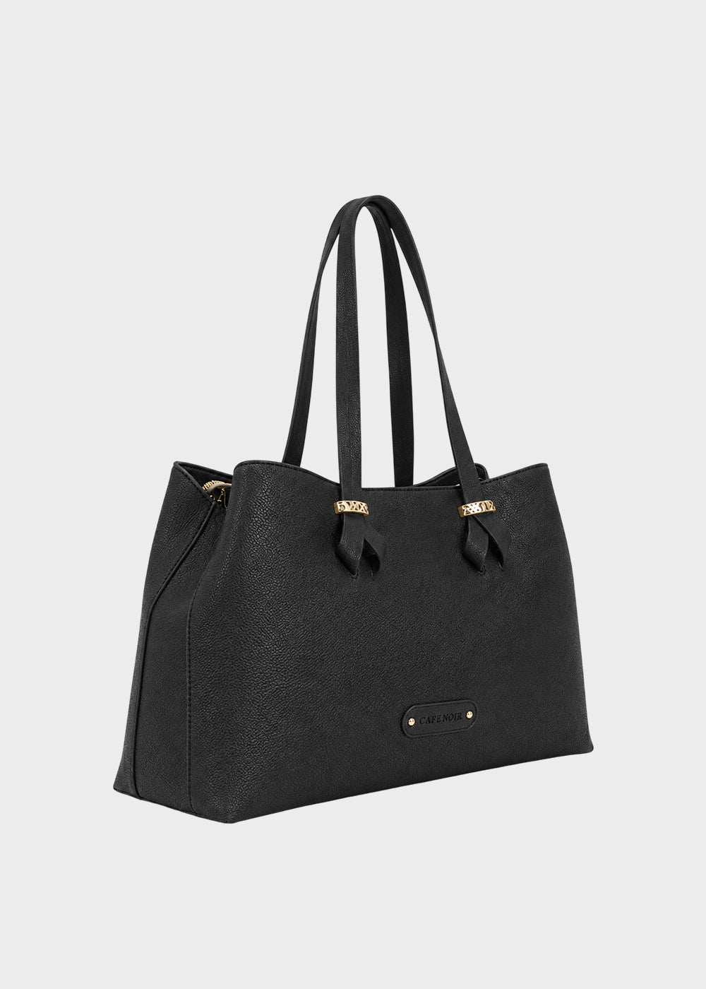 Borsa da spalla con logo frontale