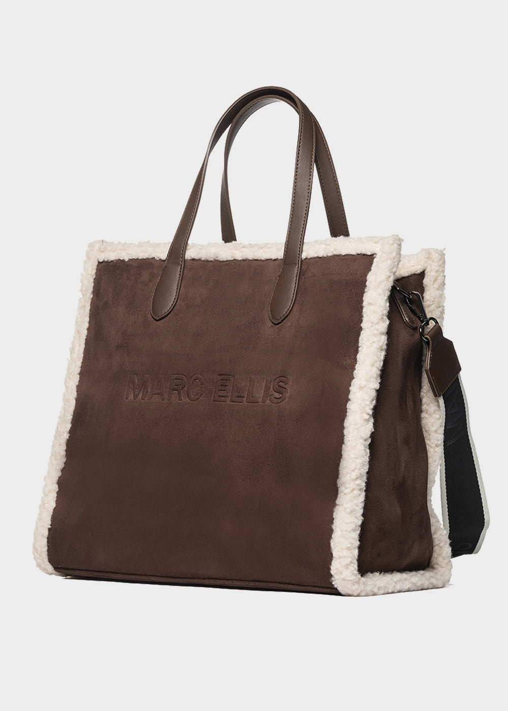 Buby Suede L Soft Handbag with Shoulder Strap