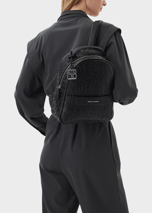 Zaino Liz Pebble S con logo all over