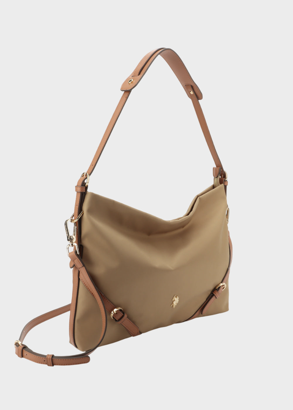 Borsa a spalla Houston Horizontal in tessuto con tracolla