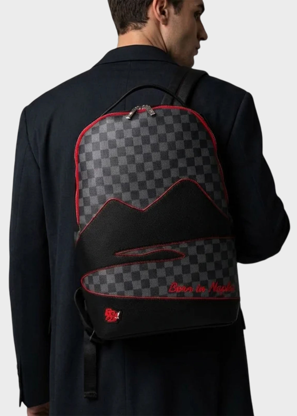 Zaino Vesuvius con trama a scacchi, "Limited Edition"