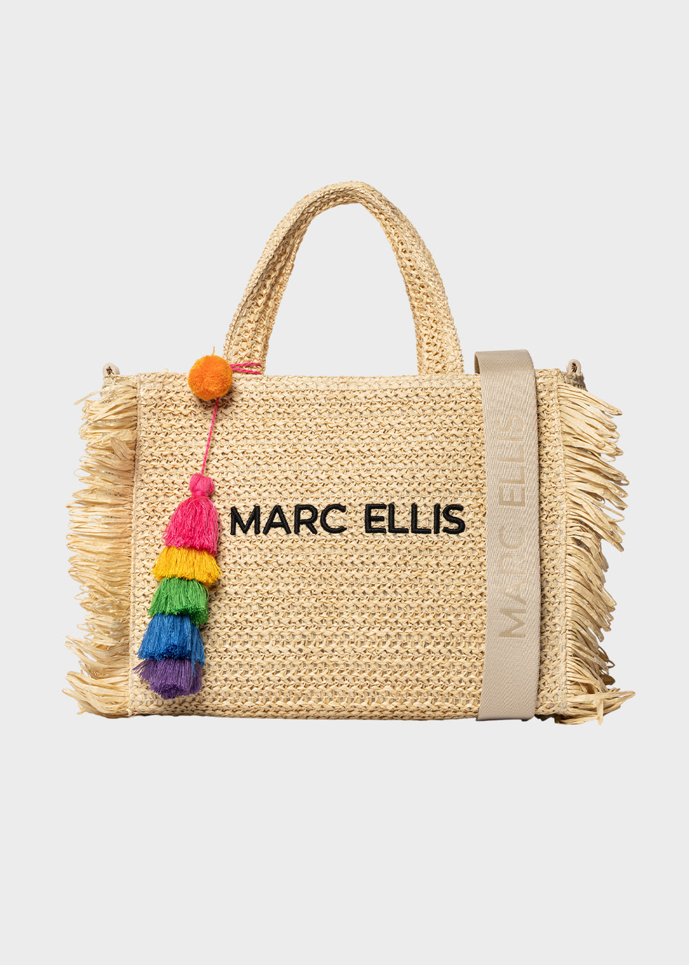 Borsa da Mare Buby S.Claire M in effetto rafia, con tracolla