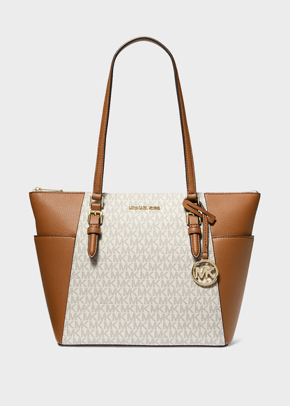 Borsa da spalla Charlotte grande con logo