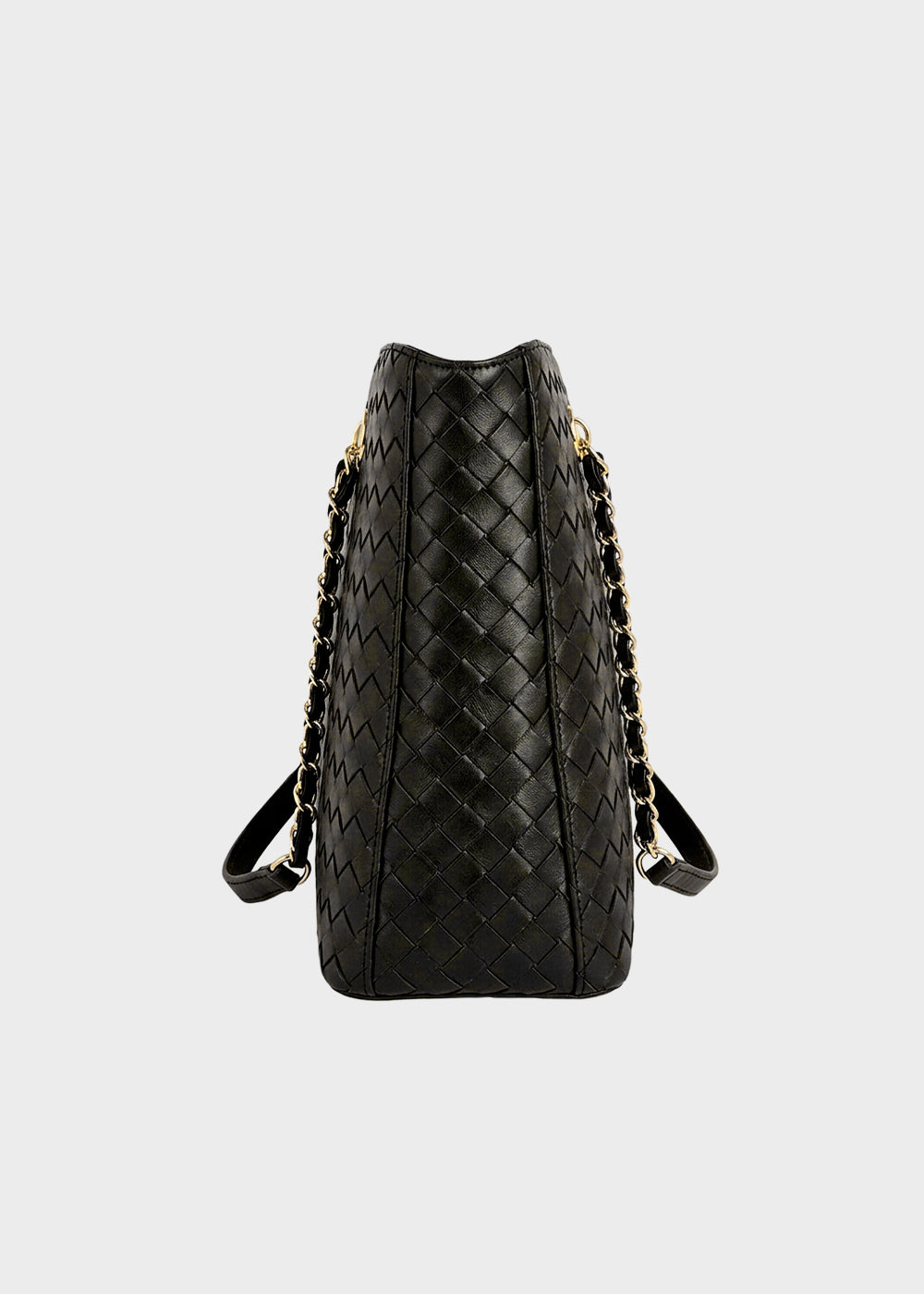 Borsa a spalla Desire con effetto intreccio-3