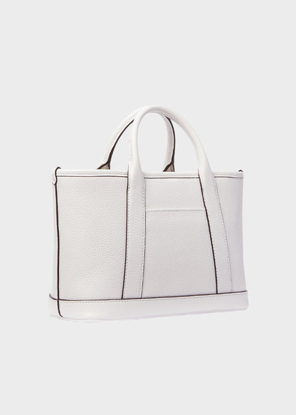 Luisa small hammered leather handbag