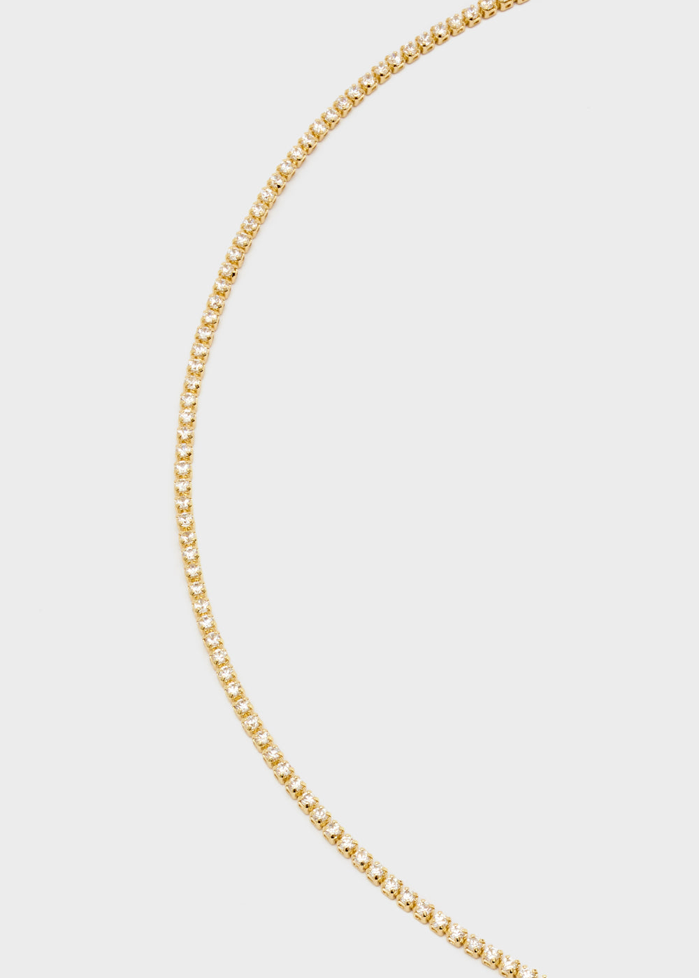 Tennis necklace with stones
