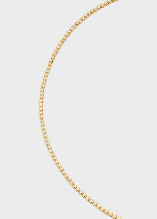 Tennis necklace with stones