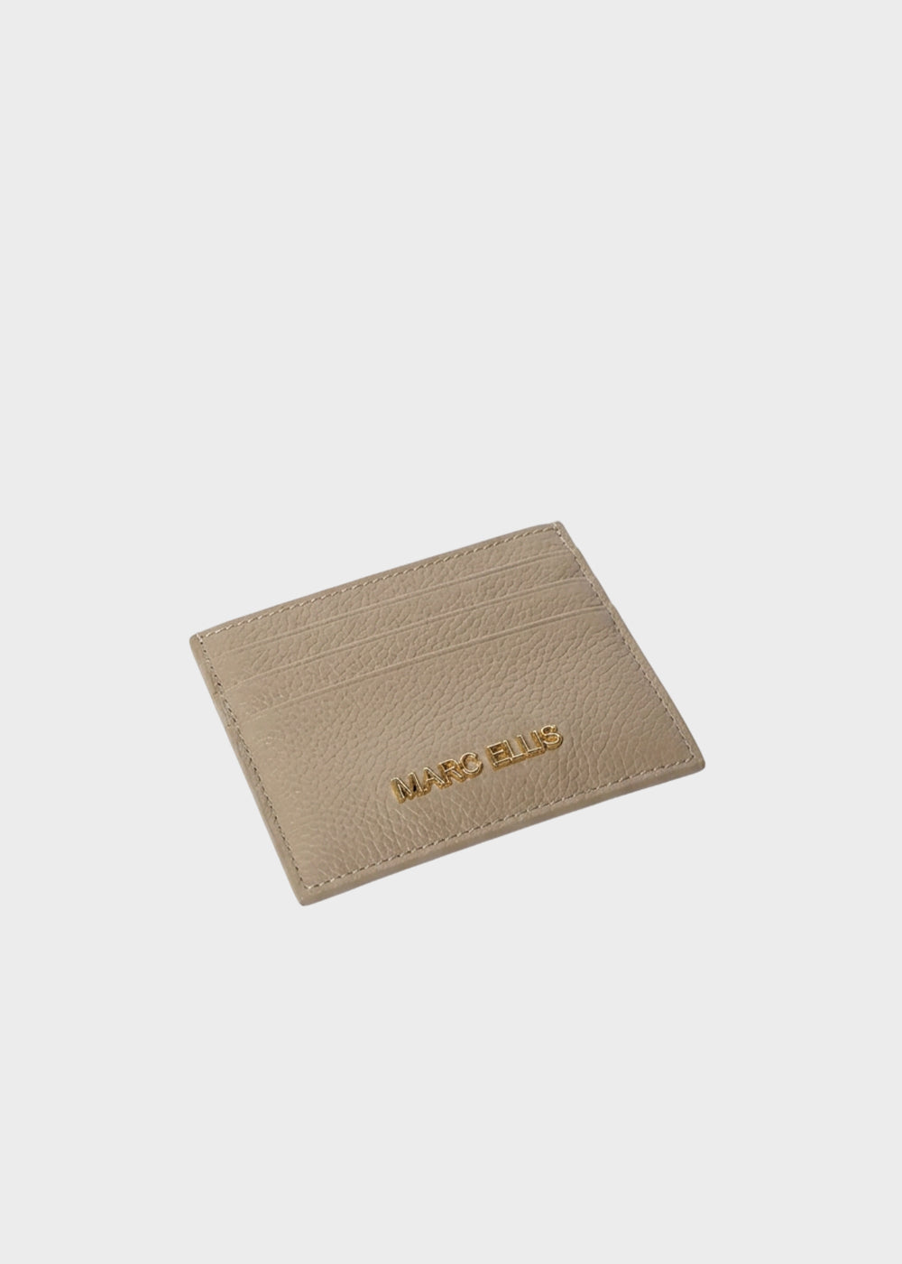 Portacarte Hope Do con logo metallico in vera pelle-3