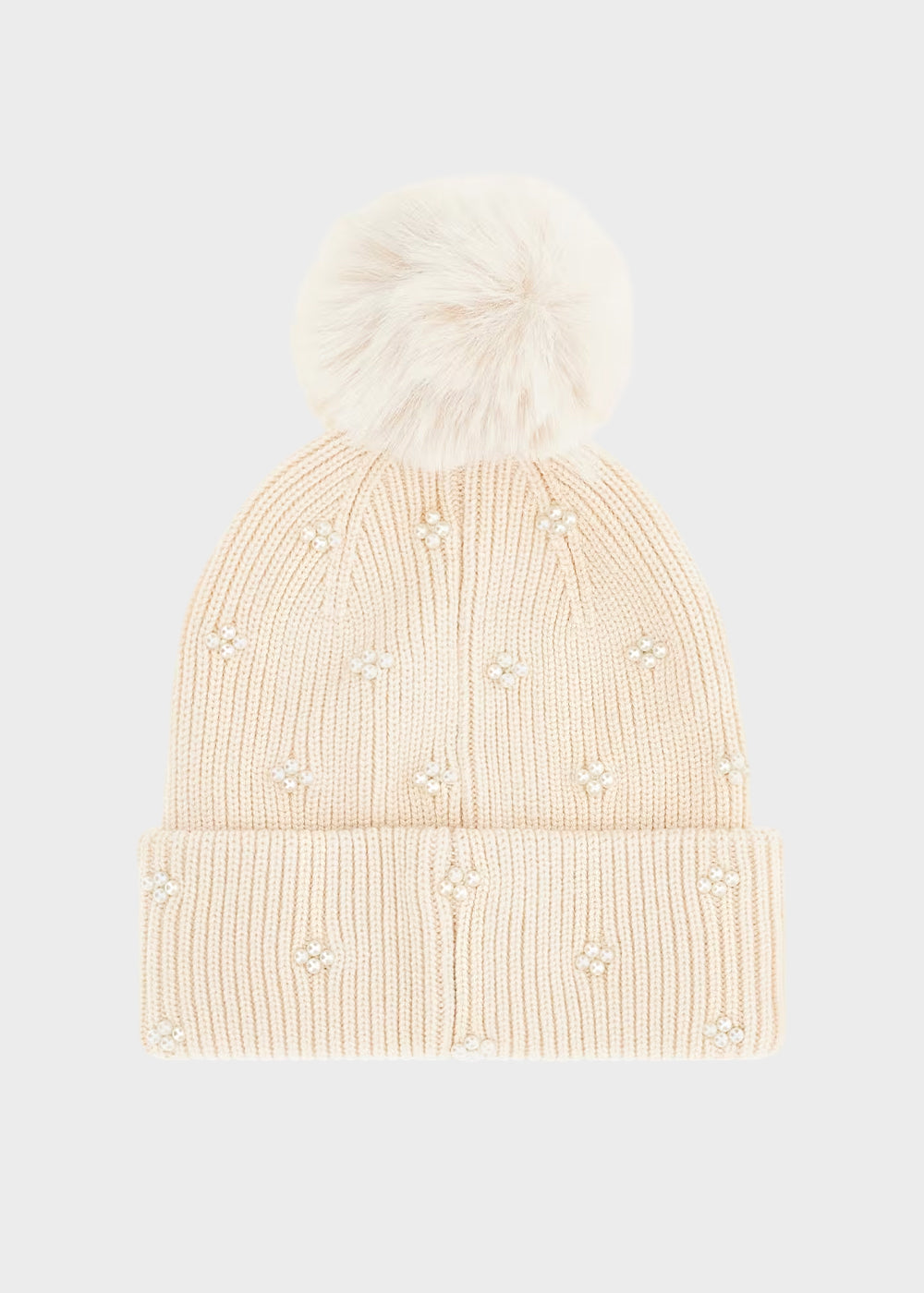 Cappello con logo frontale e perline