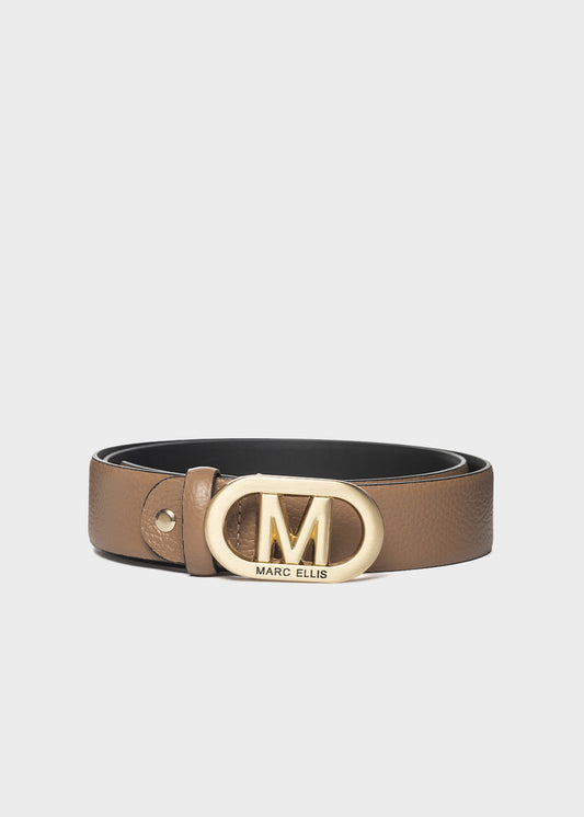 Cintura con fibbia logata (3,5 cm)