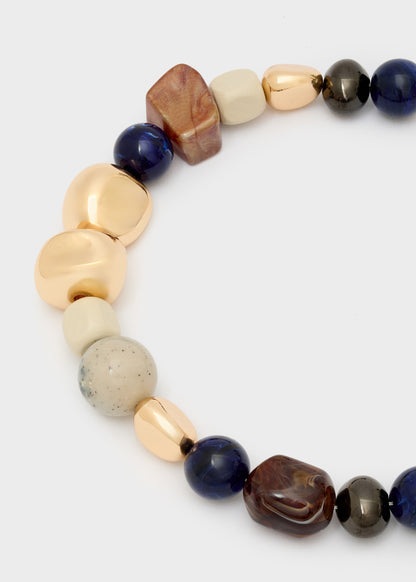 Collana lunga pepite in resina