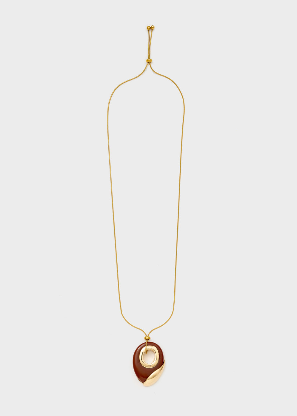 Collana Luna regolabile bordeaux