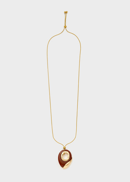 Collana Luna regolabile bordeaux