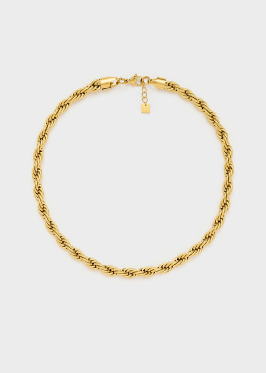 Collana con catene intrecciate in acciaio