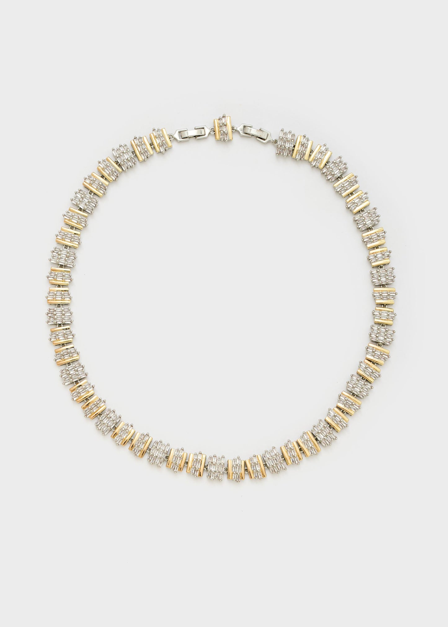 Collana baguette con pietre