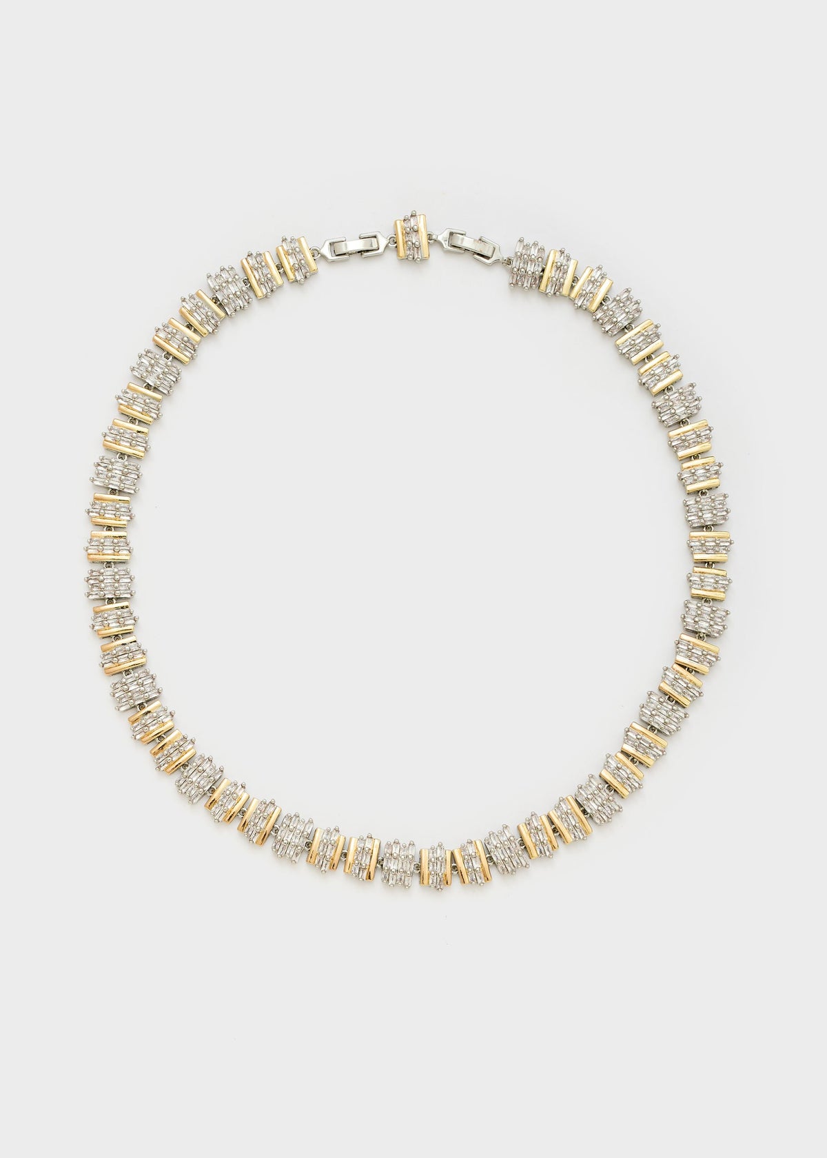 Collana baguette con pietre