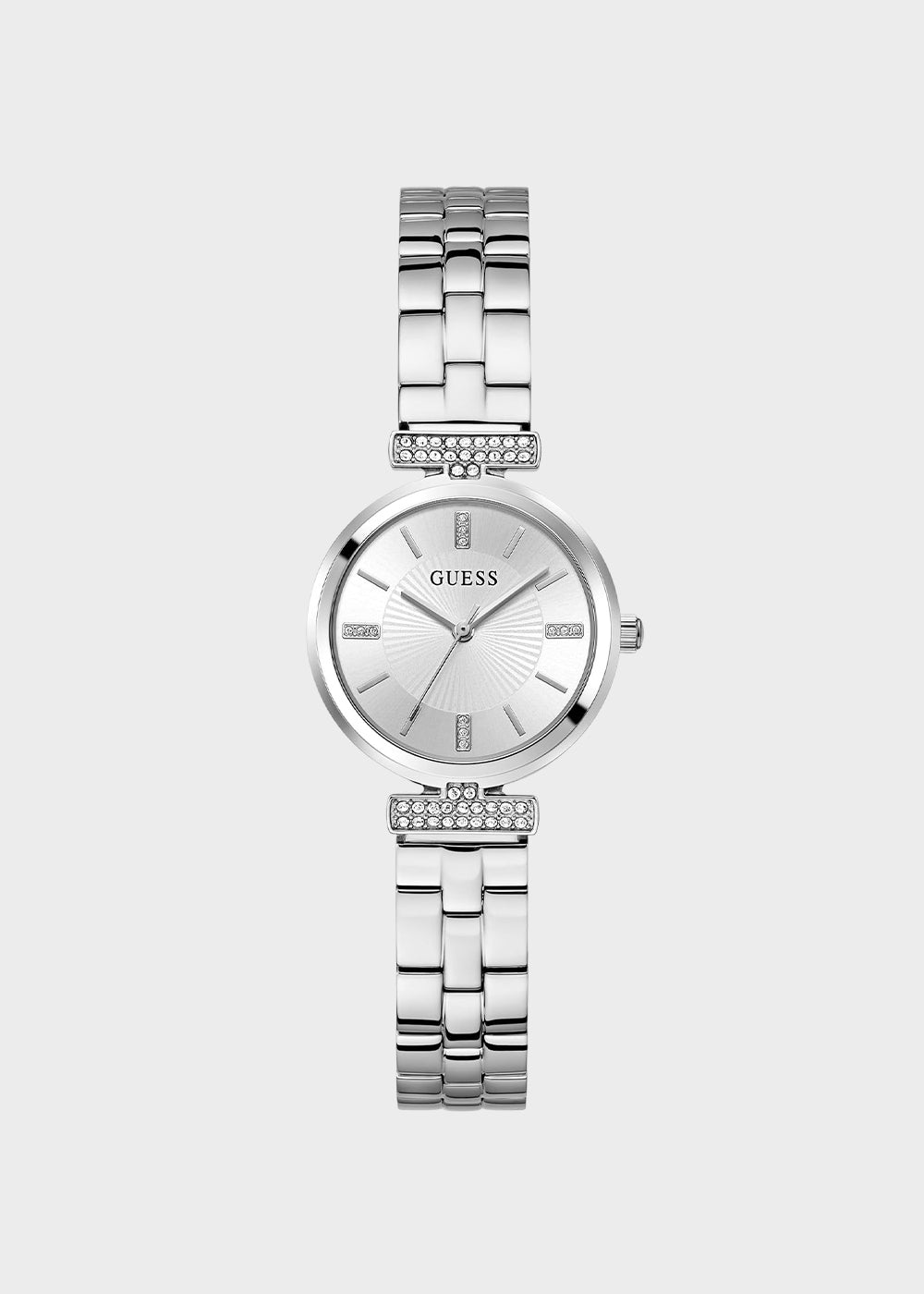 Orologio con pietre 28MM Silver Dial