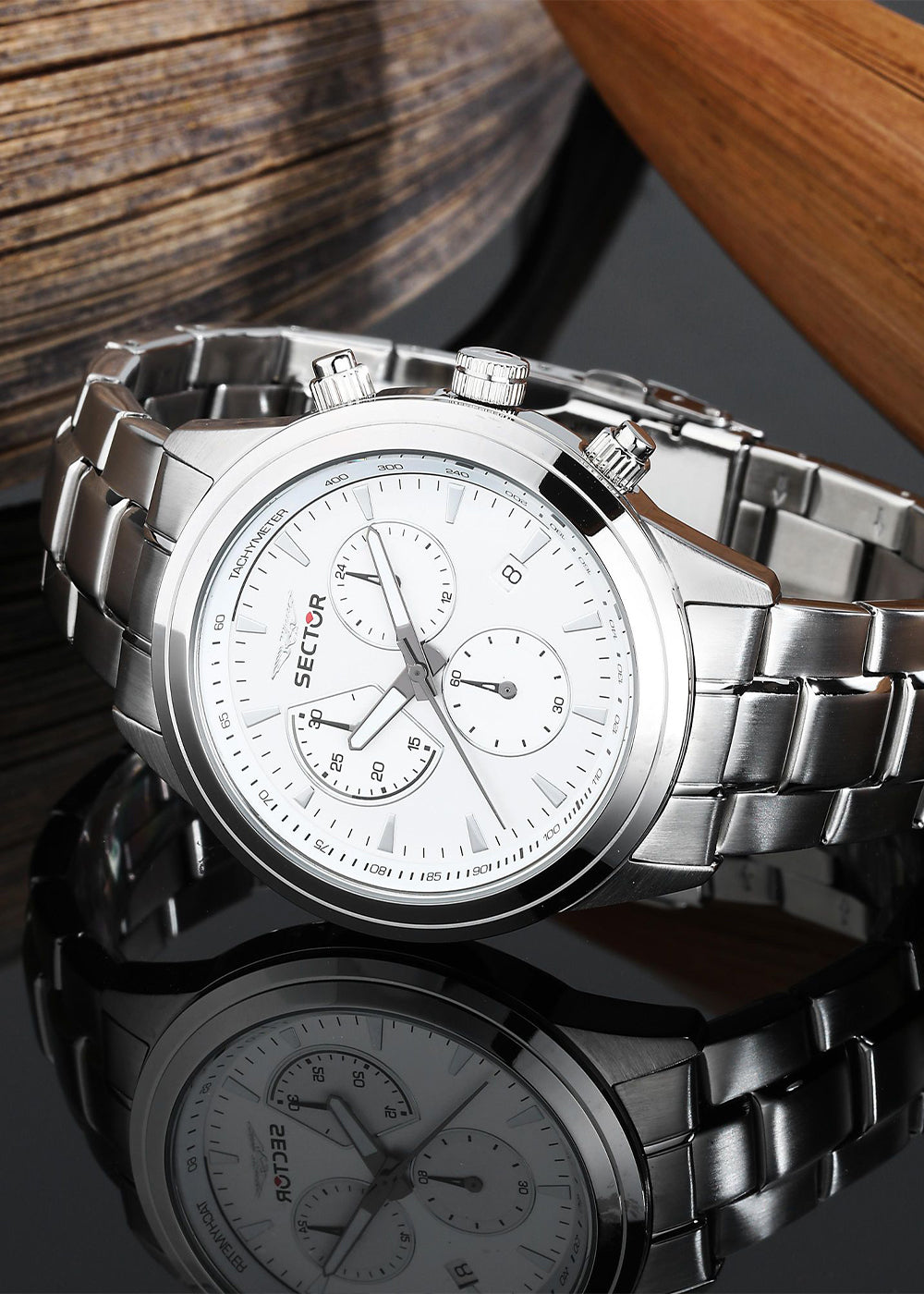 Orologio No Limits Cronografo 670 45MM White Silver Dial