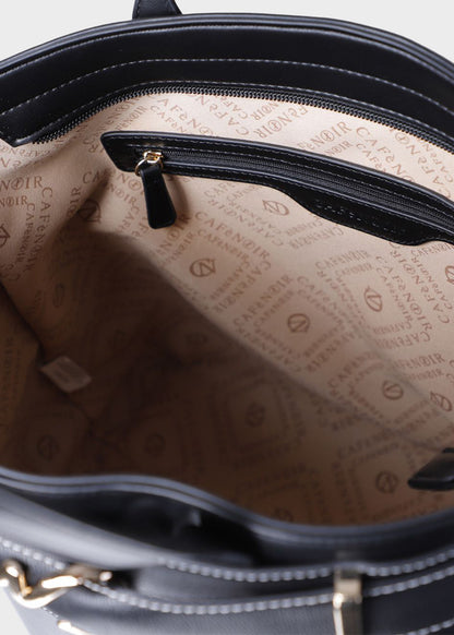 Shoulder bag with metal detail