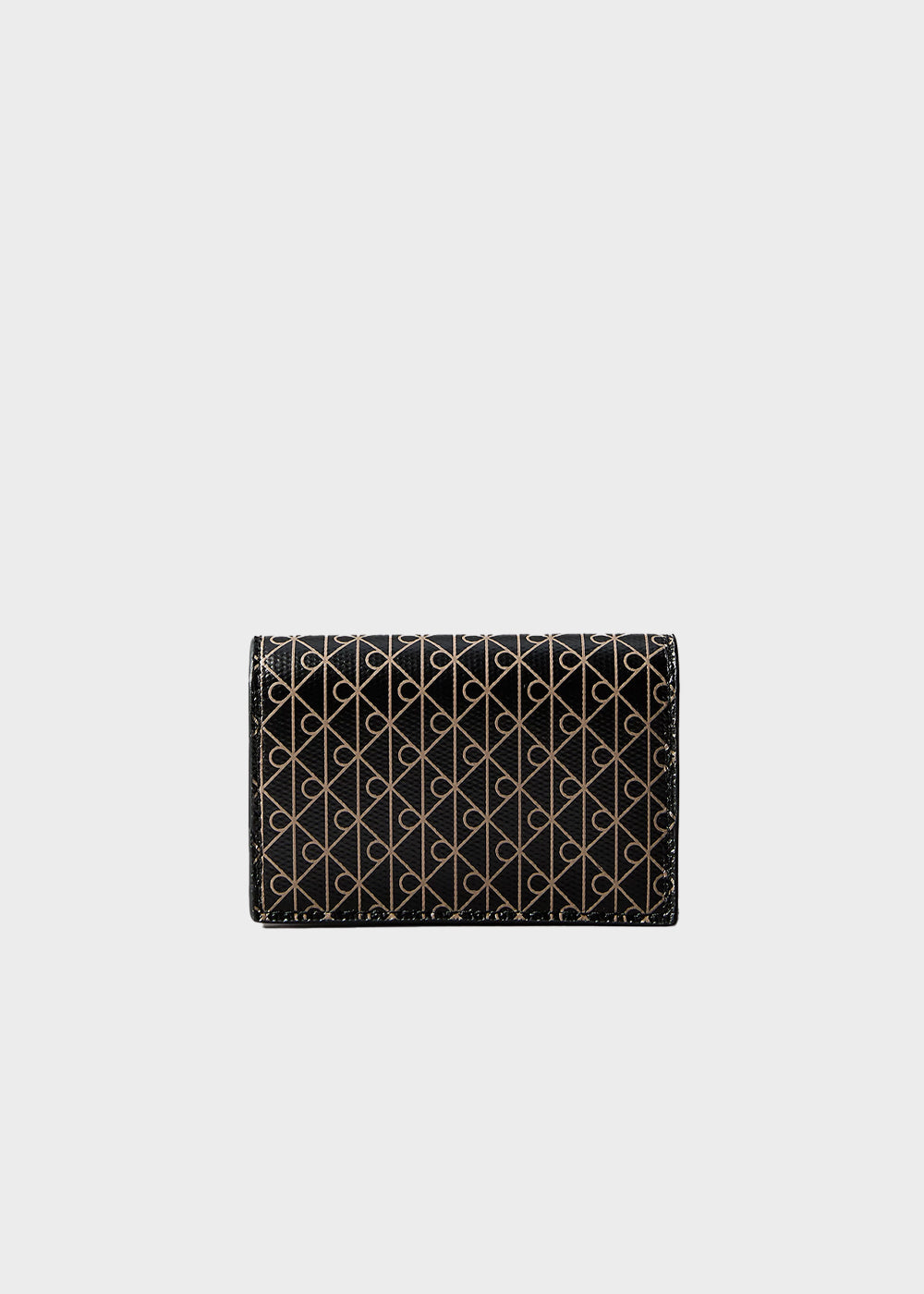 Portacarte a fisarmonica con logo monogramma