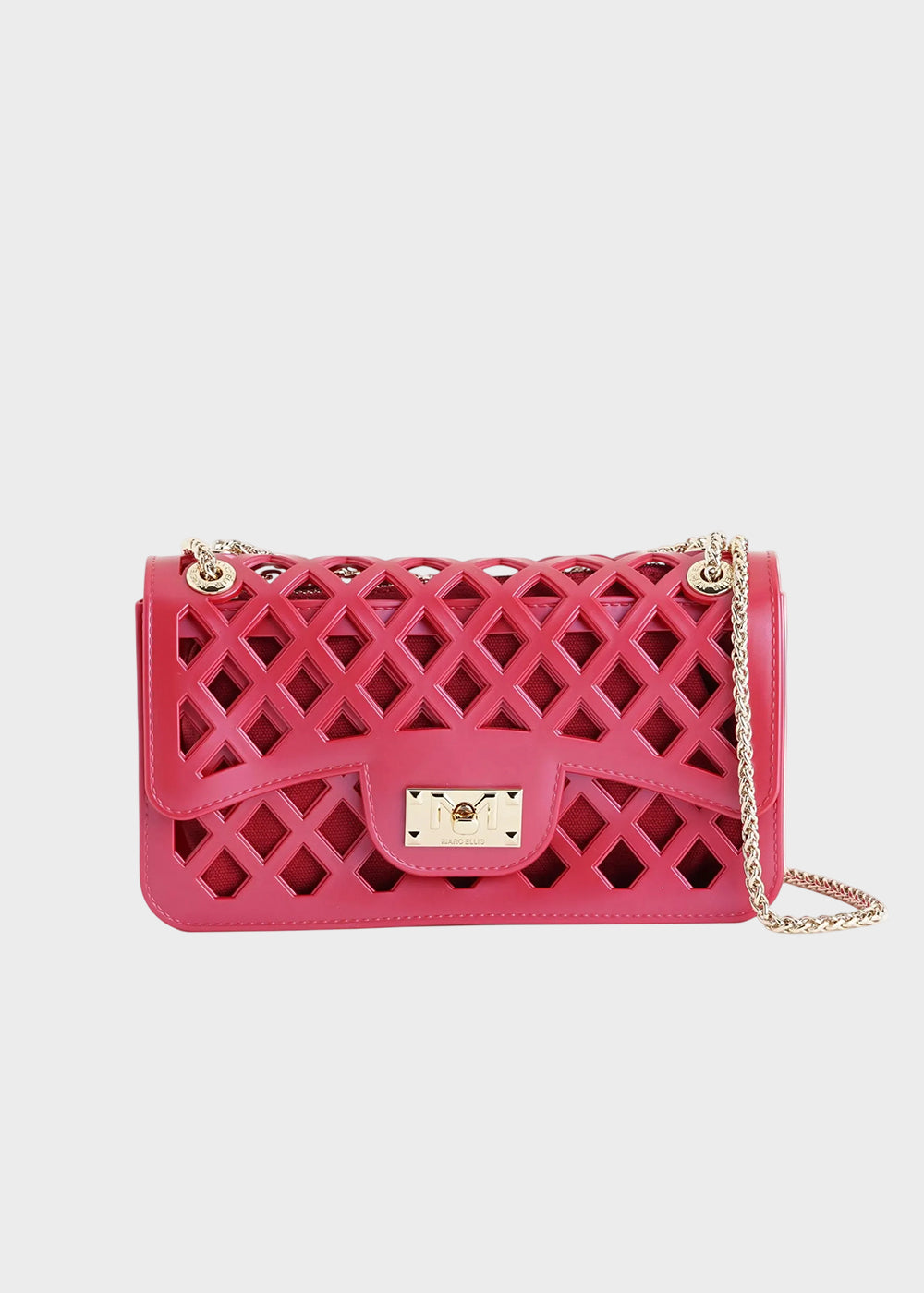 Borsa a tracolla Flat Basket con pochette interna