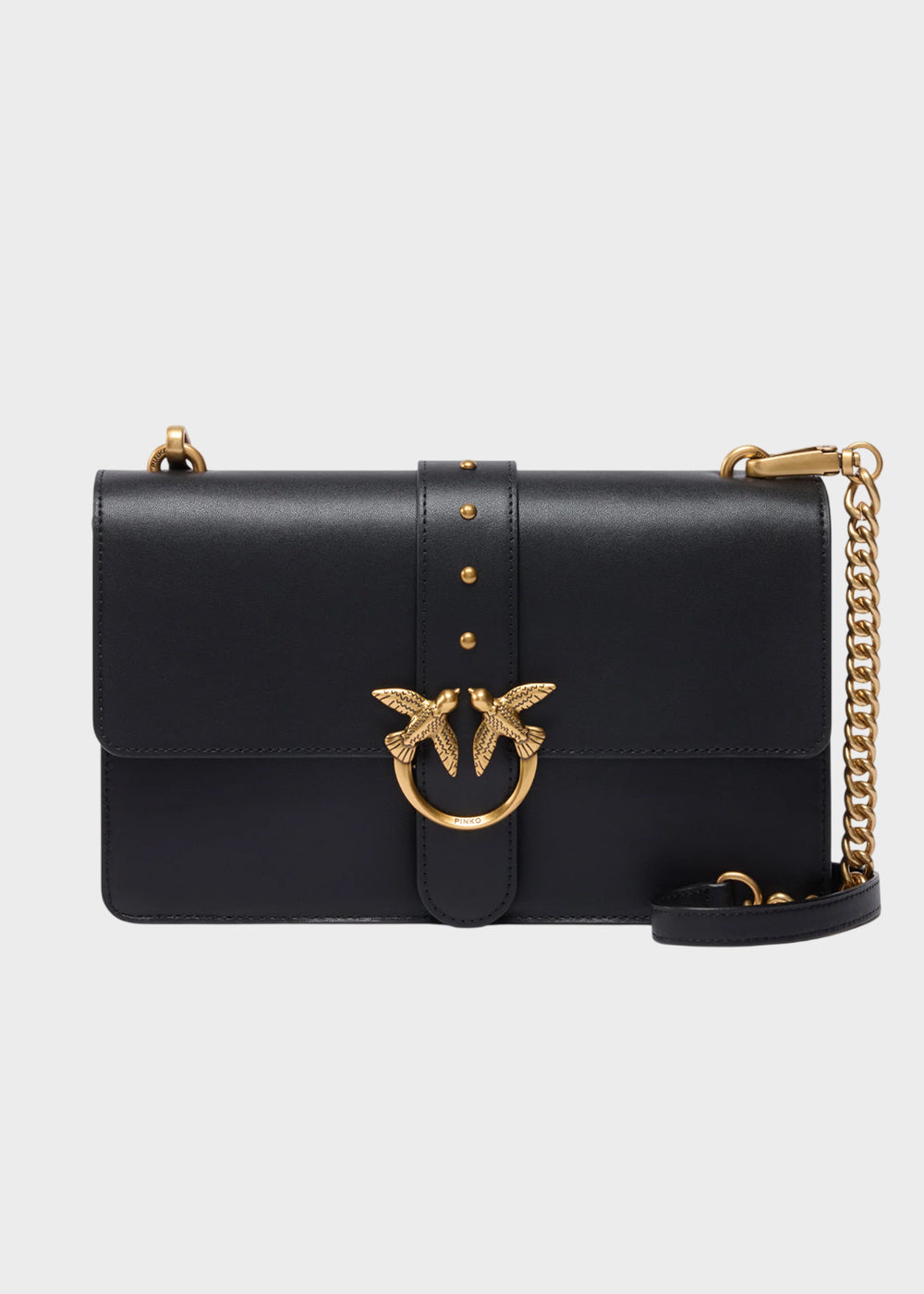Borsa a tracolla media Love Bag One in pelle New Buckle-1