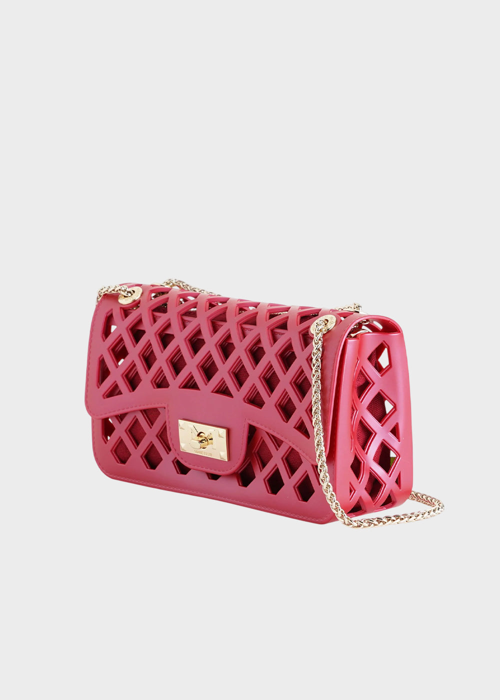 Borsa a tracolla Flat Basket con pochette interna