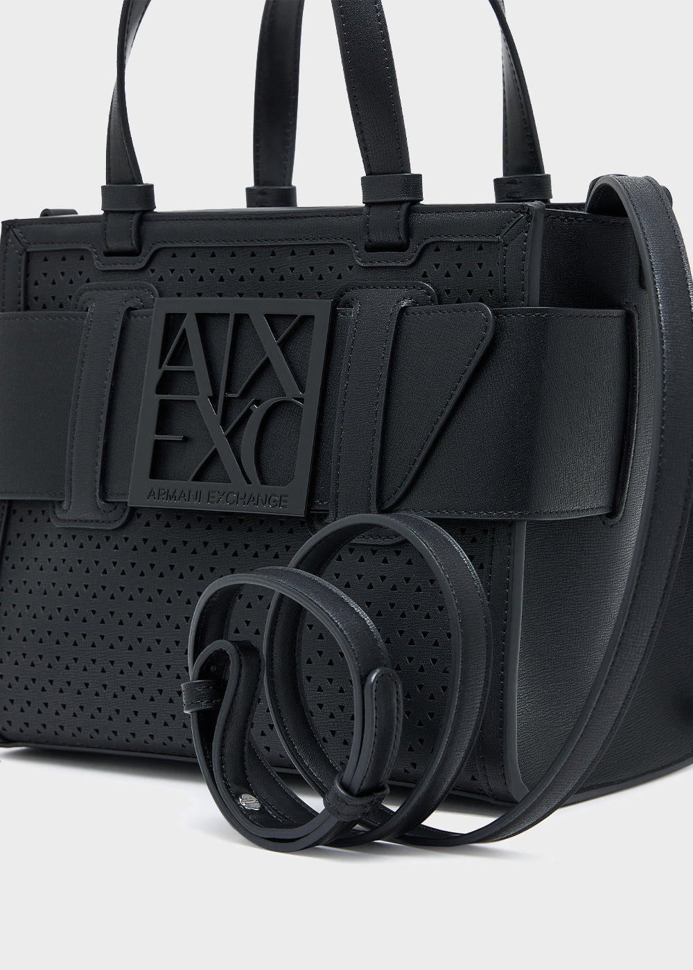 Borsa a mano con tracolla Susie Perforation Tote M