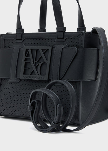 Borsa a mano con tracolla Susie Perforation Tote M