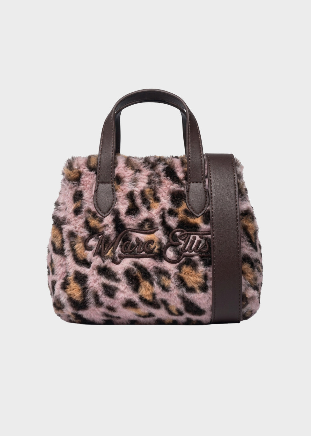 Borsa a mano Buby Lynx S animalier con tracolla, in effetto pelliccia-1