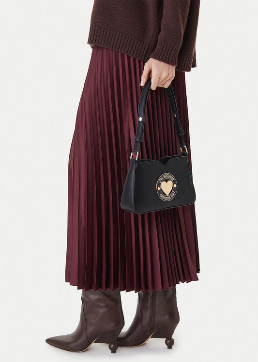 Handbag with heart logo